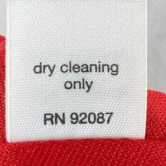 5/48 Release Pleat Red Mini Skirt Women’s SZ Med GUC Side Zip/Buttons Lined - Picture 5 of 11